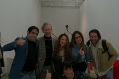 Con Martin Creed y equipo en Centro Botín