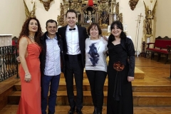 Con las autoridades de Torrellas, tras actuación con el tenor Angel Cortés 1