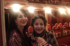 Estrella Cuello y Teresa Berganza en el Teatro de Alcalá