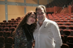 En el Palacio de la Audiencia con mi marido Gonzalo Martínez