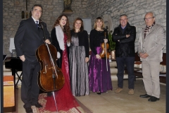 Ensemble con el Alcalde y Concejal de Cultura de Suances tras concierto en Iglesia de Hinojedo