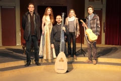 Con Paco Gonzalez y familia, profesor de la Universidad Complutense tras concierto en el Ateneo de Madrid