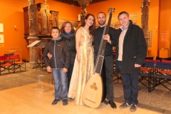 Con la abogada Elvira Fernandez y familia tras concierto en el Patio de la Infanta