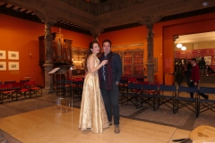 Con mi marido tras concierto en el Patio de la Infanta