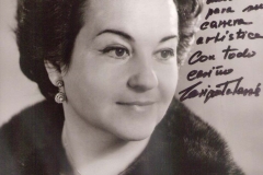 Dedicatoria de la soprano Enriqueta Tarrés, mi Maestra de Canto en el Grado Superior del Liceu de Barcelona