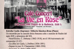 Cartel Semana Cultural Francesa Palacio de la Audiencia de Soria Soprano Española