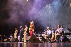 Estrella Cuello actuando en Palacio de Festivales con Nando Agüeros