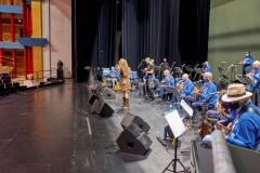 Ensayo en Palacio Festivales con la orquesta Jueves de Boleros