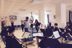 Estrella Cuello soprano ensaya con la orquesta filarmónica de Cantabria y el ballet Danzasantander